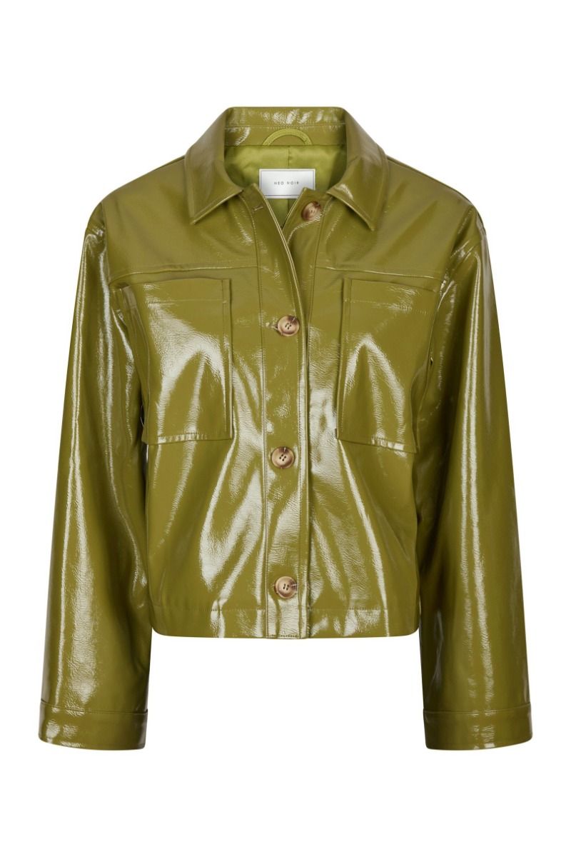 Neo Noir - Jakke - Emilia Patent Jacket - Olive