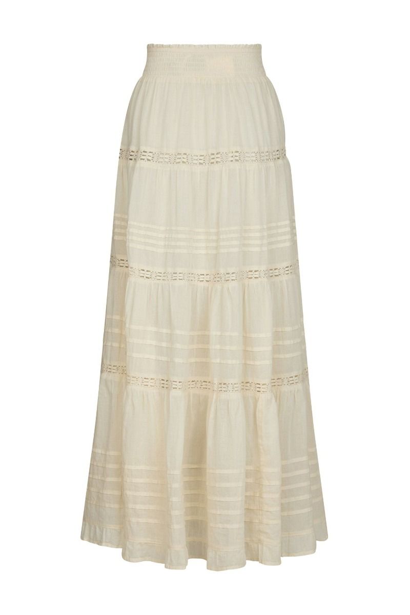 Neo Noir - Nederdel - Felicia S Voile Skirt - Light Yellow
