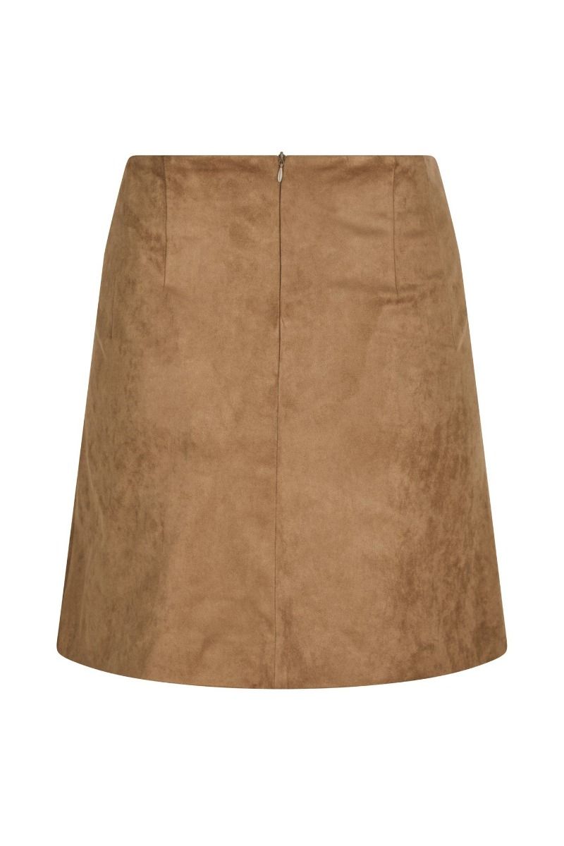 Neo Noir - Nederdel - Hemie Faux Suede Skirt - Cognac
