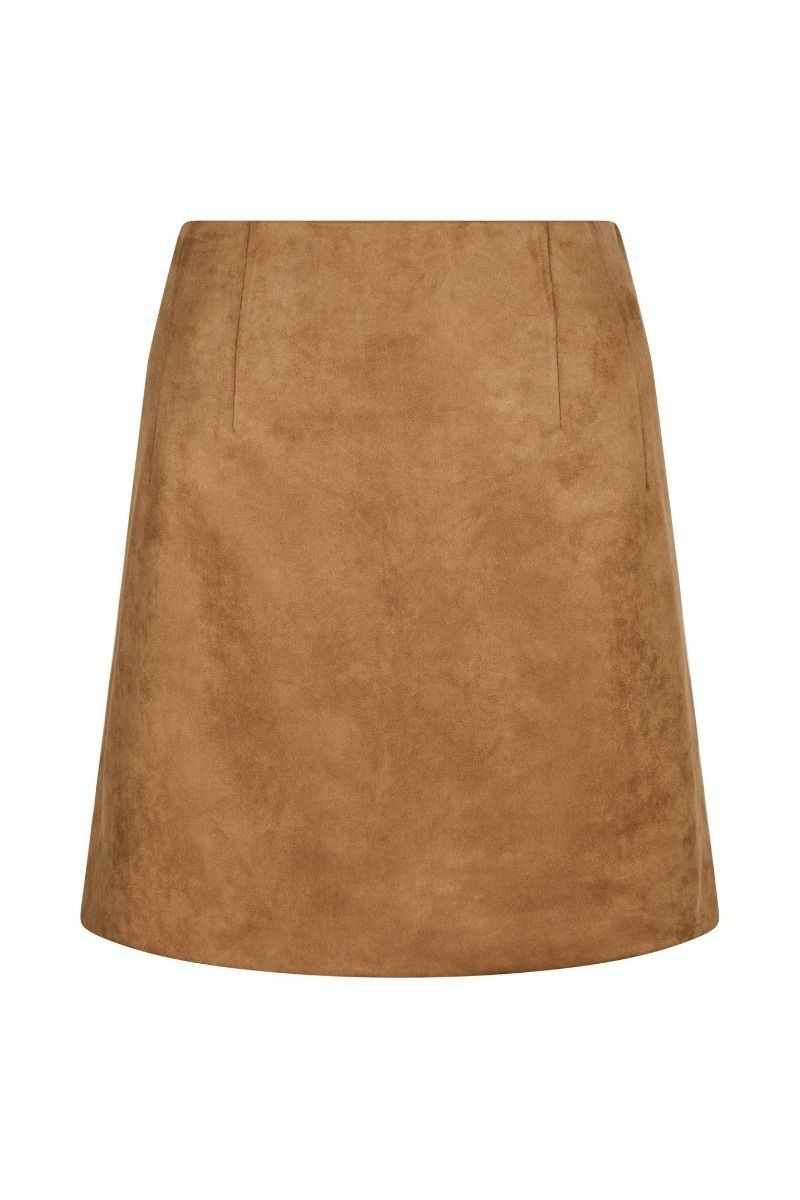 Neo Noir - Nederdel - Hemie Faux Suede Skirt - Cognac