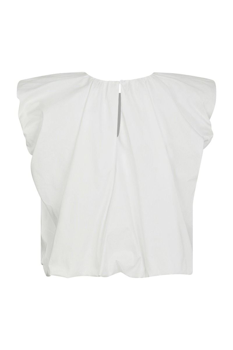 Neo Noir - Top - Ivania Poplin Top - White