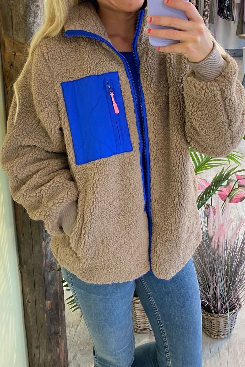 Neo Noir - Jakke - Eagle Teddy Jacket - Blue