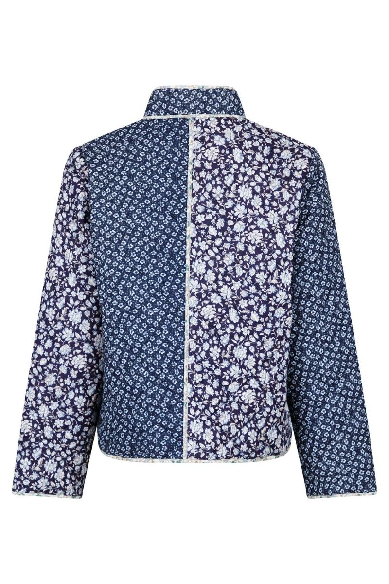 Neo Noir - Jakke - Kamil Quilt Combination Jacket - Blue