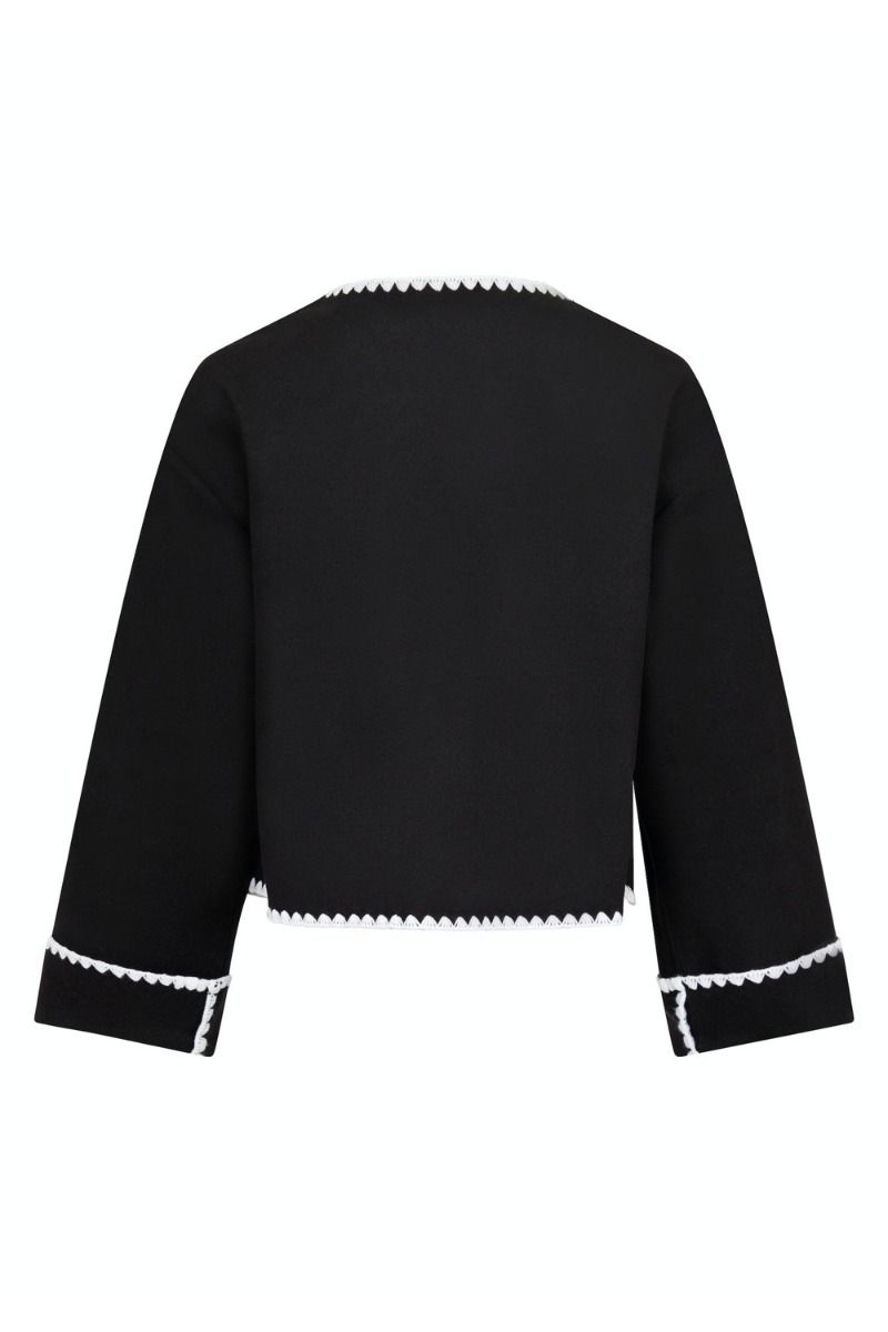 Neo Noir - Jakke - Malikka Contrast Jacket - Black