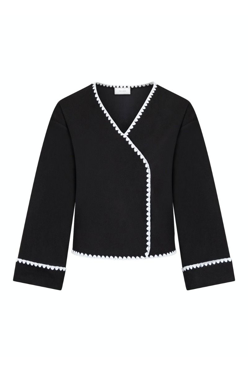 Neo Noir - Jakke - Malikka Contrast Jacket - Black