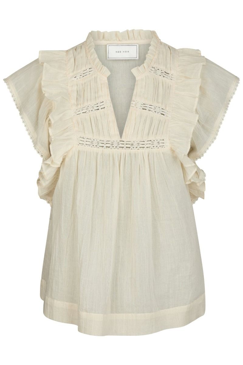 Neo Noir - Top - Jayla S Voile Top - Light Yellow