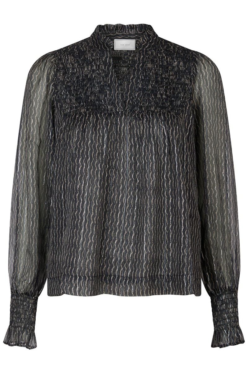 Neo Noir - Bluse - Jilliana Print Blouse - Navy