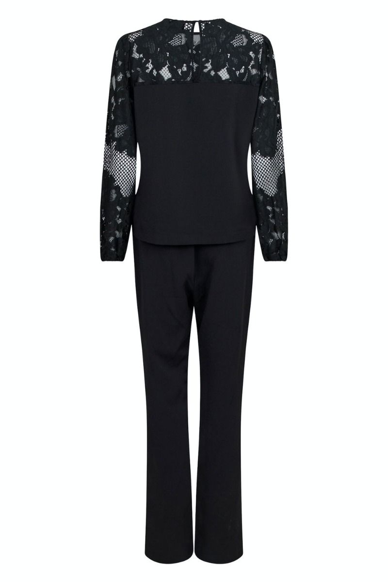 Neo Noir - Jumpsuit - Antonia Crepe Jumpsuit - Black