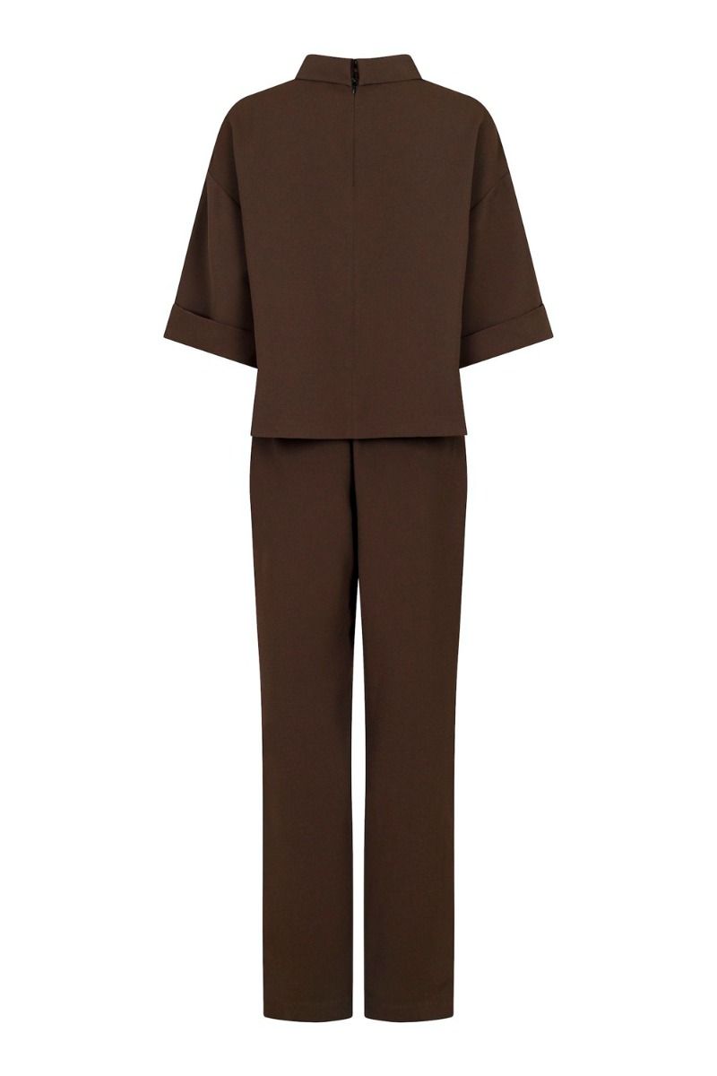 Neo Noir - Jumpsuit - Arlo Crepe - Brown