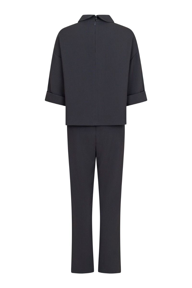 Neo Noir - Jumpsuit - Arlo Crepe - Steel Grey