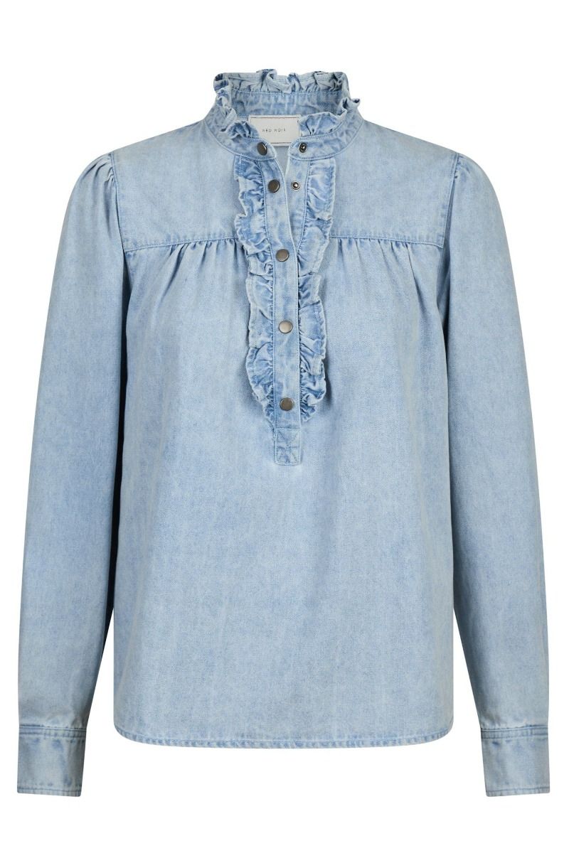 Neo Noir - Skjorte - Justine Denim Shirt - Light Blue
