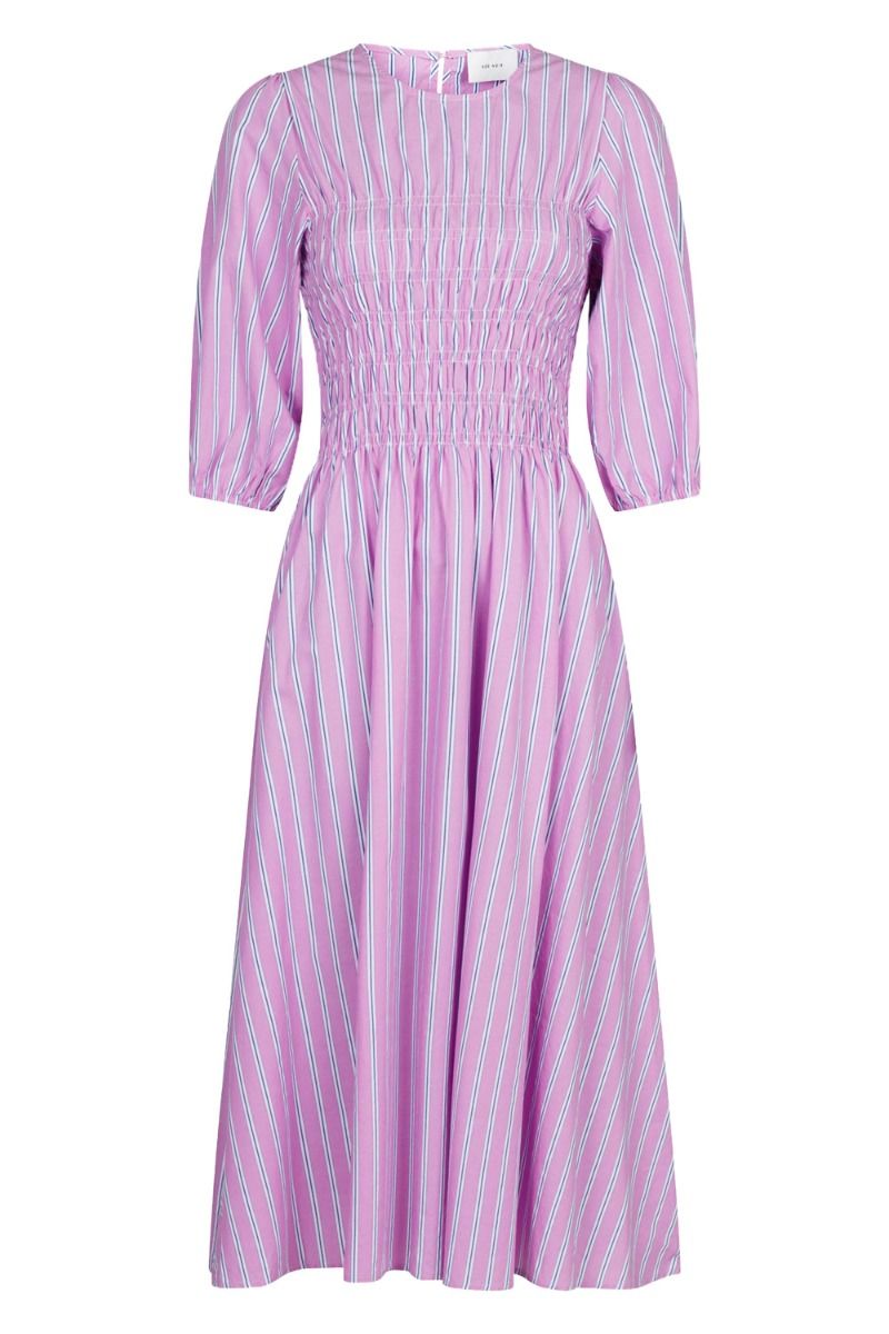 Neo Noir - Kjole - Aries Stripe Dress - Lavender