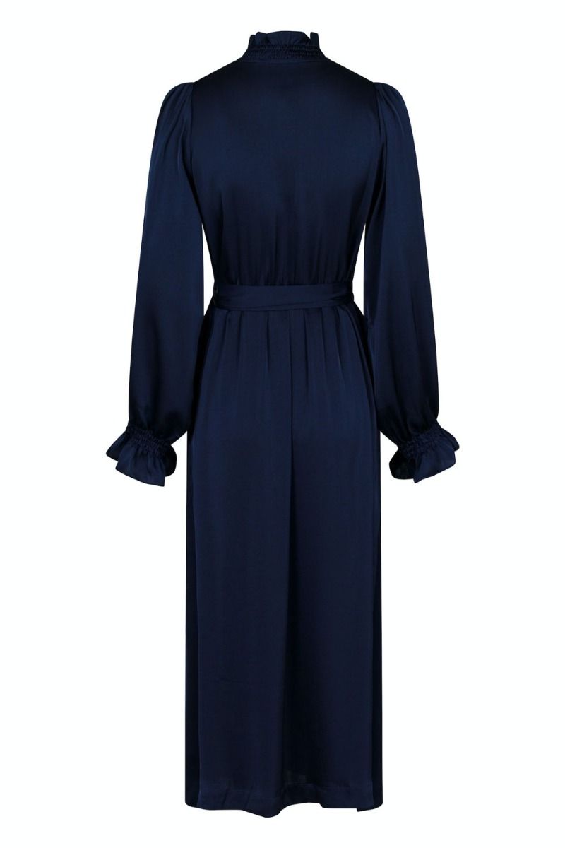 Neo Noir - Kjole - Borelli Satin Dress - Navy