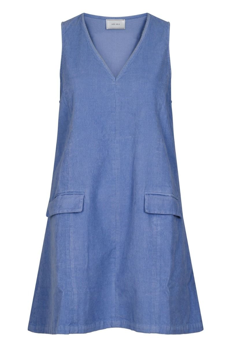 Neo Noir - kjole - Christel Corduroy Dress - Light Blue