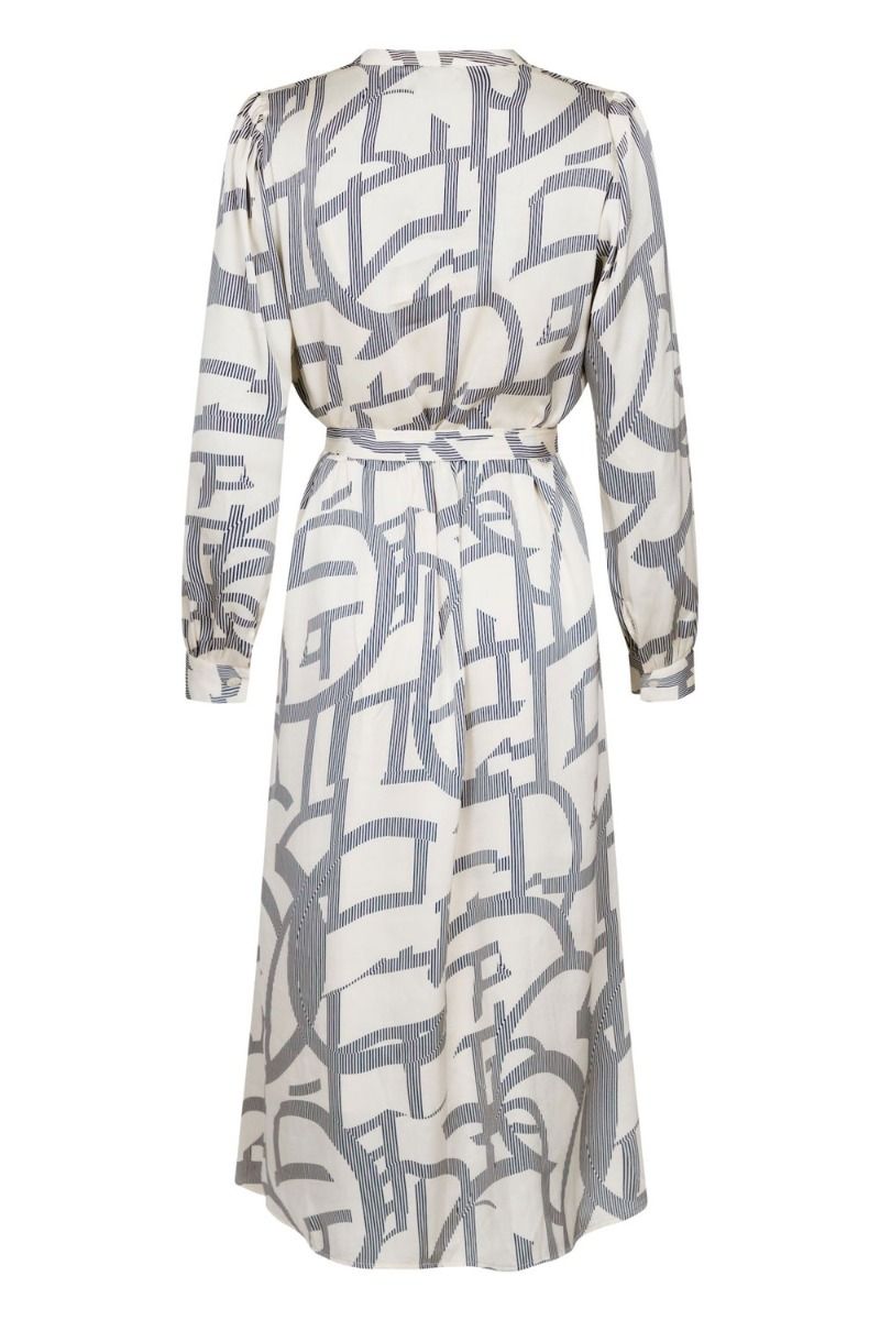 Neo Noir - Kjole - Cilian Line Shapes Dress - Off White