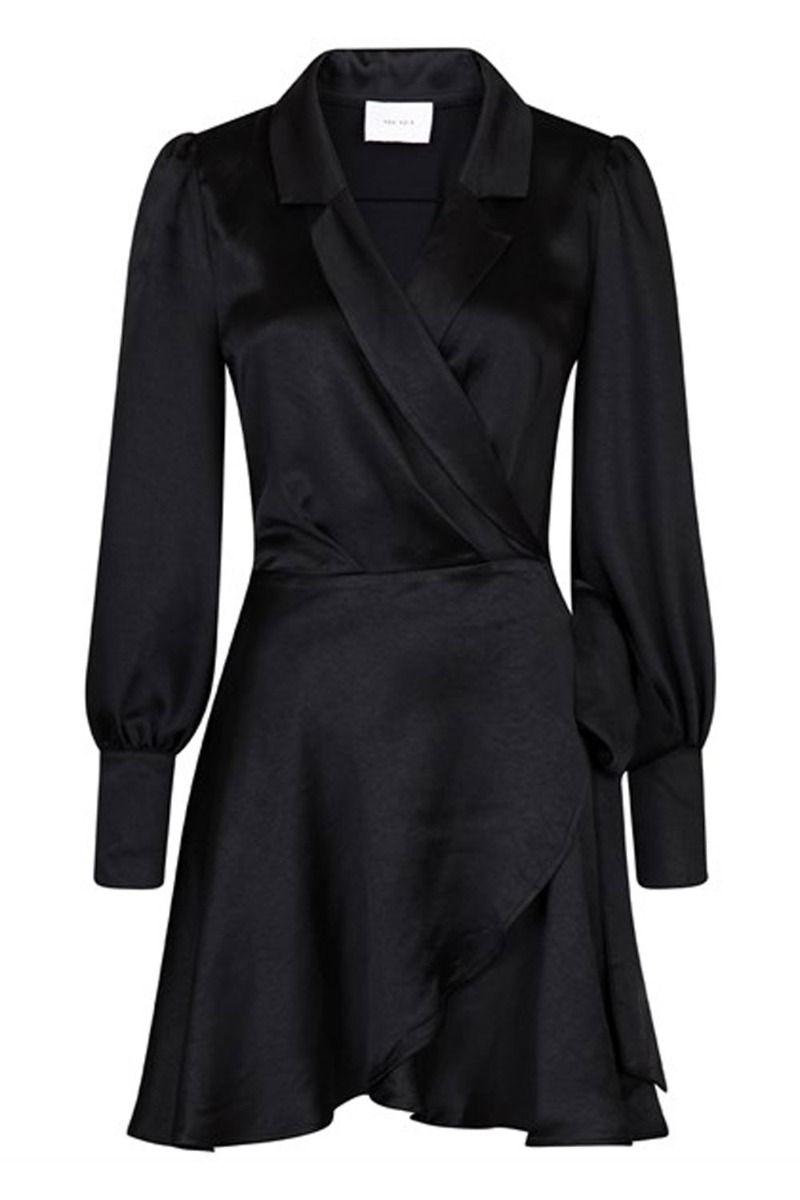 Neo Noir - Kjole - Dawn Satin Dress - Black
