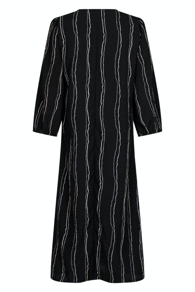 Neo Noir - Kjole - Delfina Art Line Dress - Black