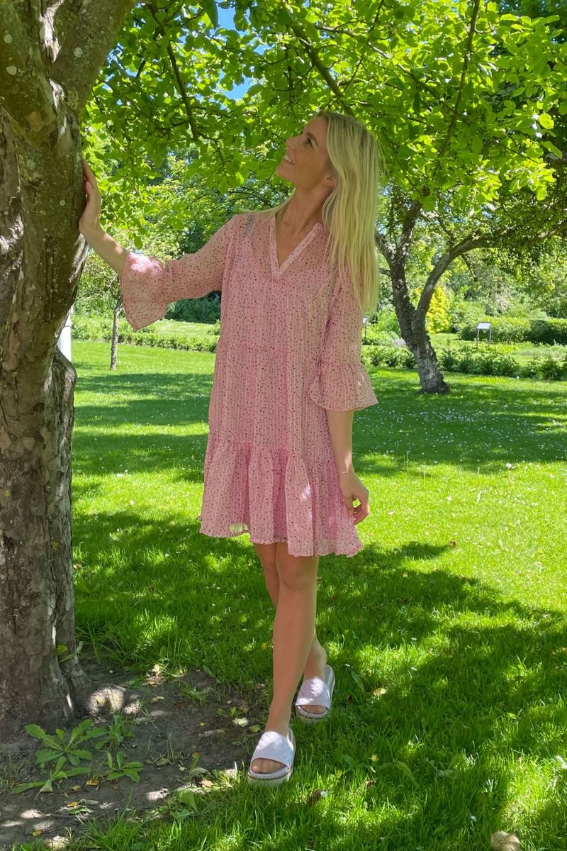 Neo Noir - Kjole - Gunvor Sparkle Dress - Pink