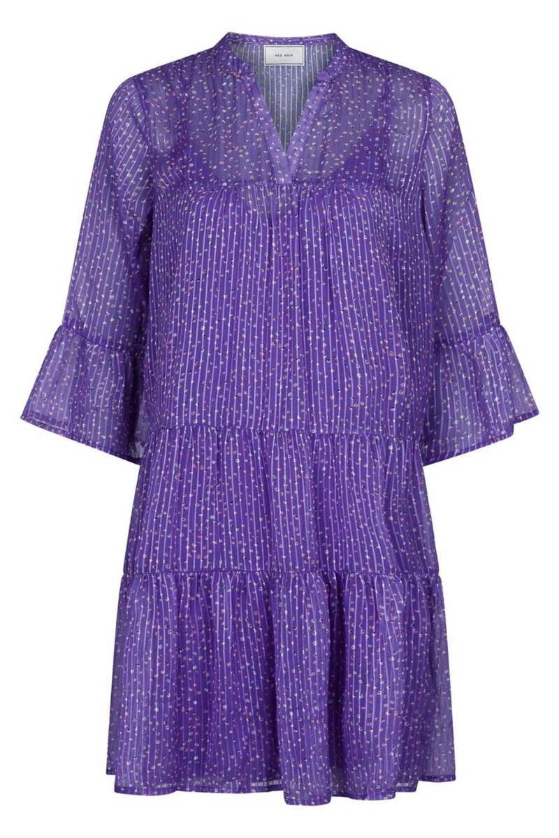 Neo Noir - Kjole - Gunvor Sparkle Dress - Purple 