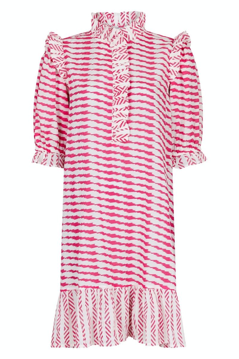 Neo Noir - Kjole - Hani Graphic Dress - Pink