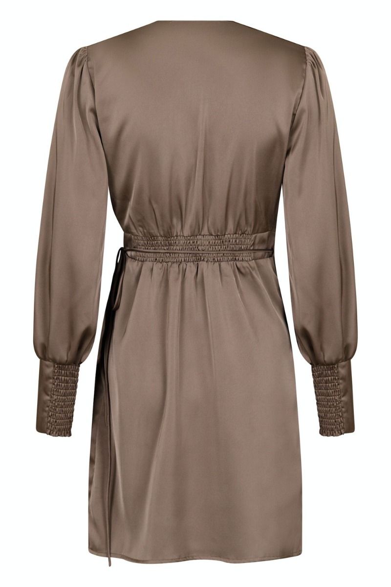 Neo Noir - Kjole - Ines Satin Dress - Khaki