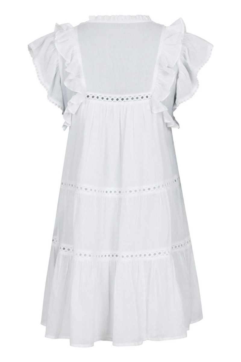 Neo Noir - Kjole - Jamma S Voile Dress - White