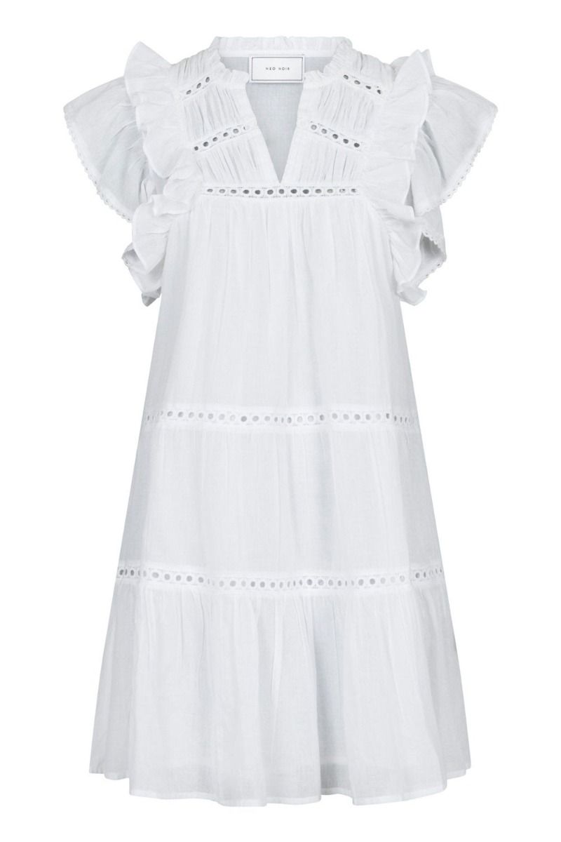 Neo Noir - Kjole - Jamma S Voile Dress - White