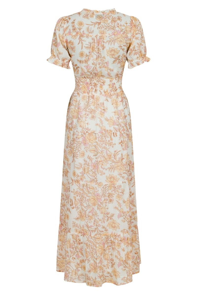 Neo Noir - Kjole - Kanza Rose Field Dress - Dusty Yellow