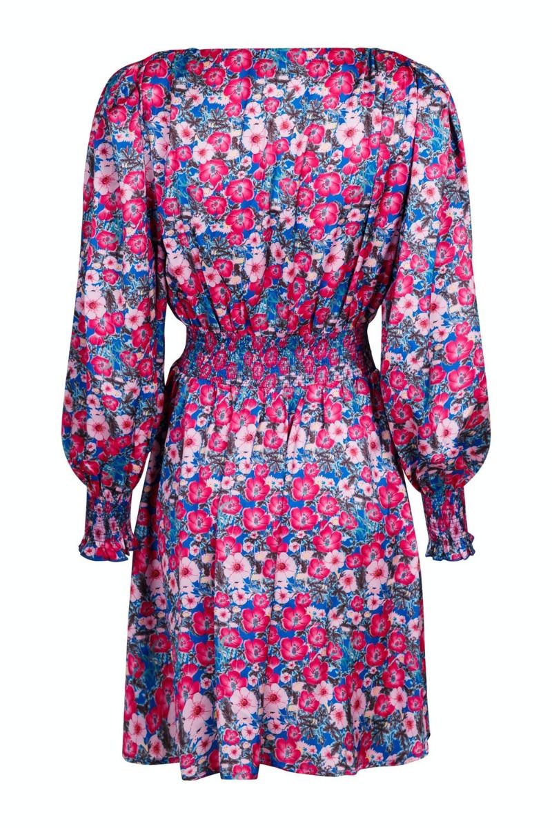 Neo Noir - Kjole - Lecia Fall Flower Dress - Pink