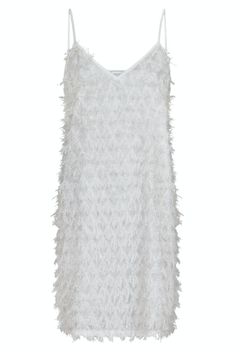 Neo Noir - Kjole - Lilja Fringe Dress - Off White