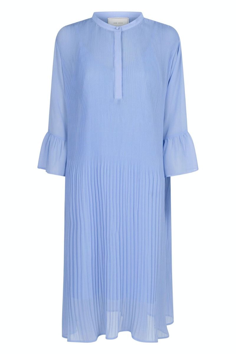 Neo Noir - Kjole - Lohan Plissé Dress - Sky Blue