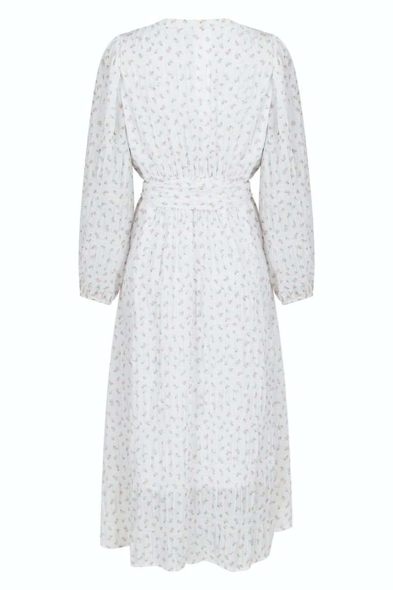 Neo Noir - Kjole - Louise Sheer Flower Dress - Off White