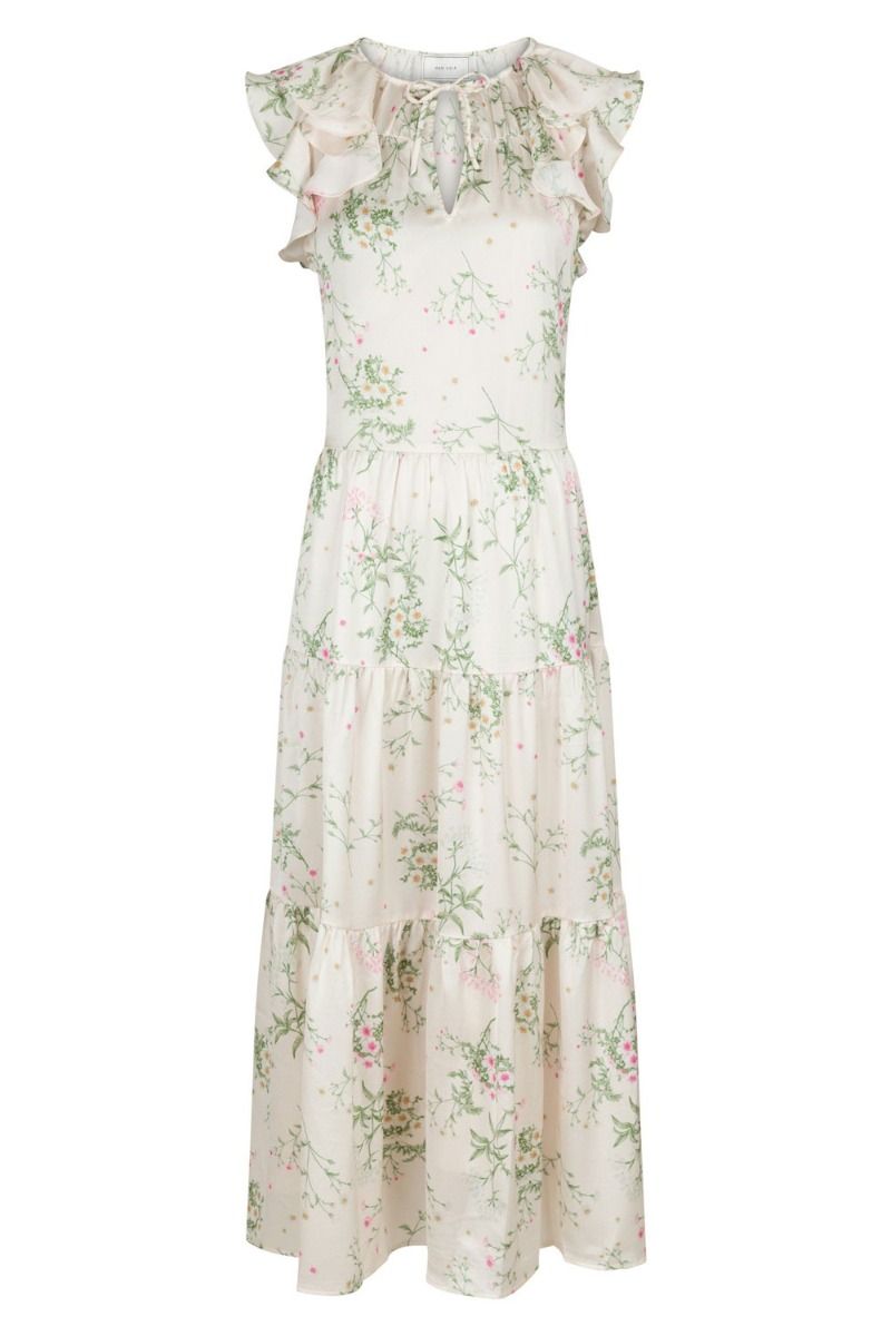 Neo Noir - Kjole - Messina Flower Field Dress - Off White