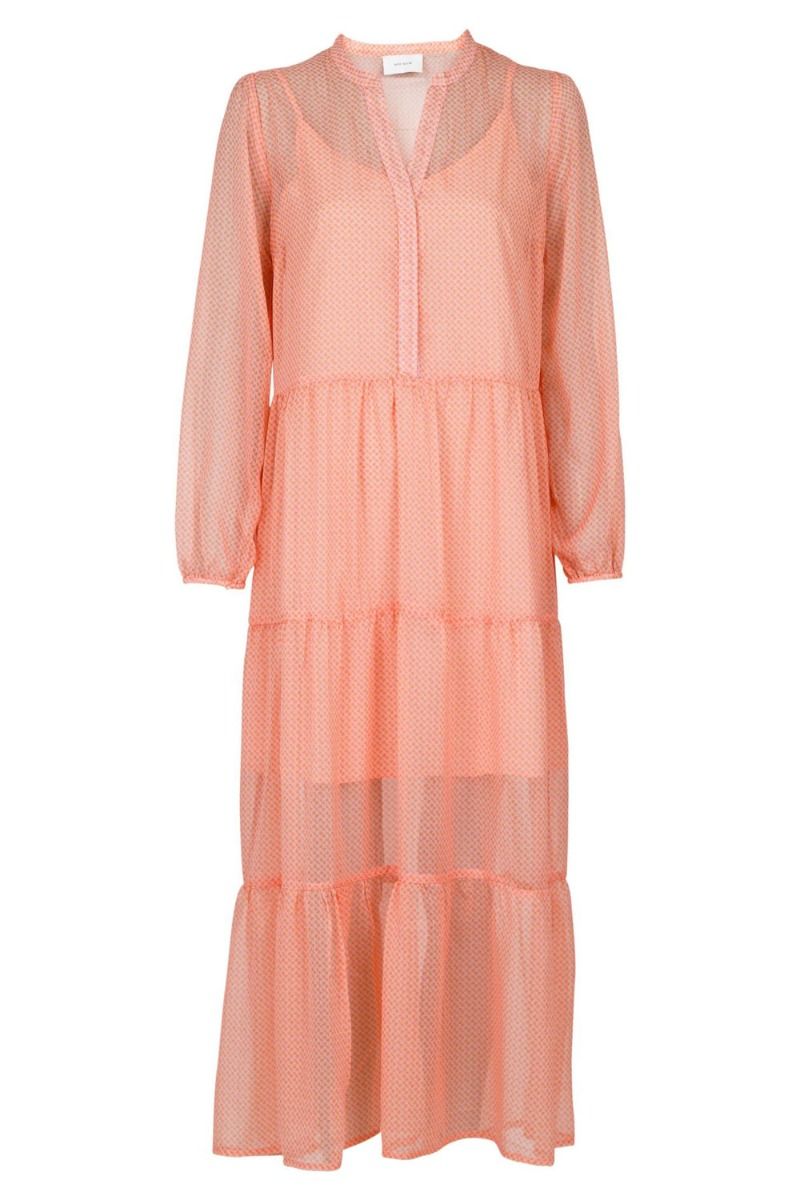 Neo Noir - Kjole - Nobis Graphic Tile Dress - Rose