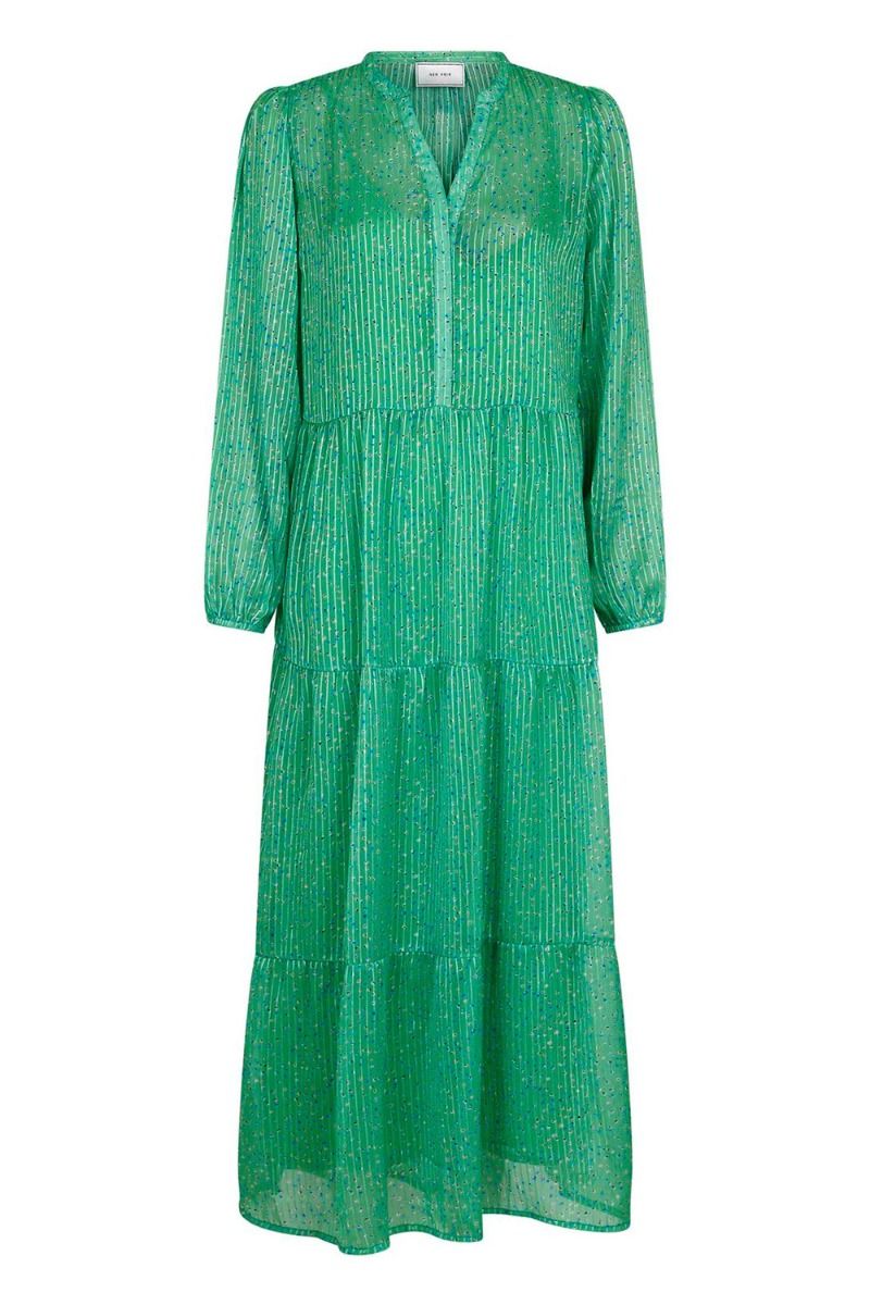 Neo Noir - Kjole - Nobis Sparkle Dress - Green