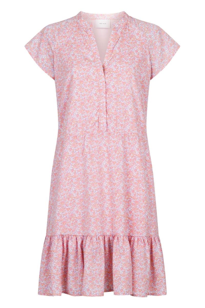 Neo Noir - Kjole - Ofelia Ladybird Flower Dress - Lavender