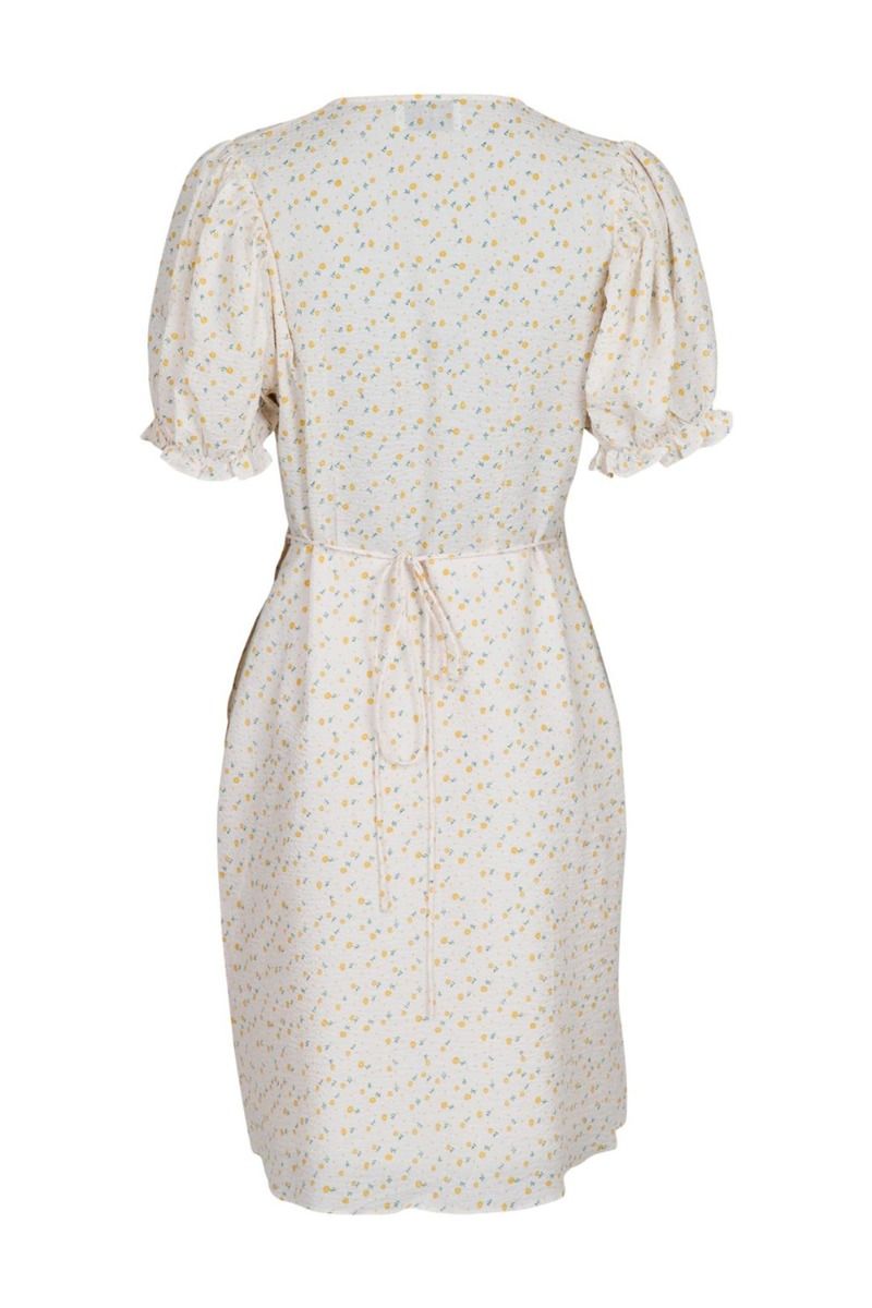 Neo Noir - Kjole - Spang Lemon Flower Dress - Light Yellow