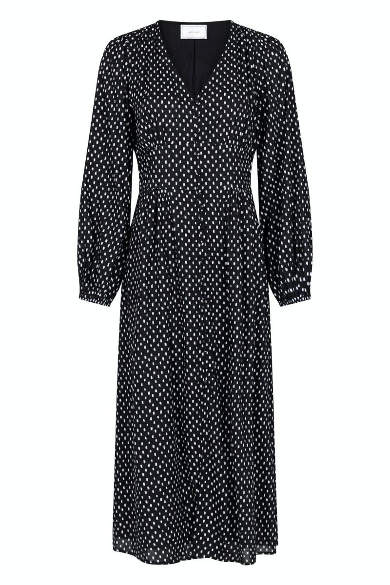 Neo Noir - Kjole - Timma Mini Stitch Dress - Black