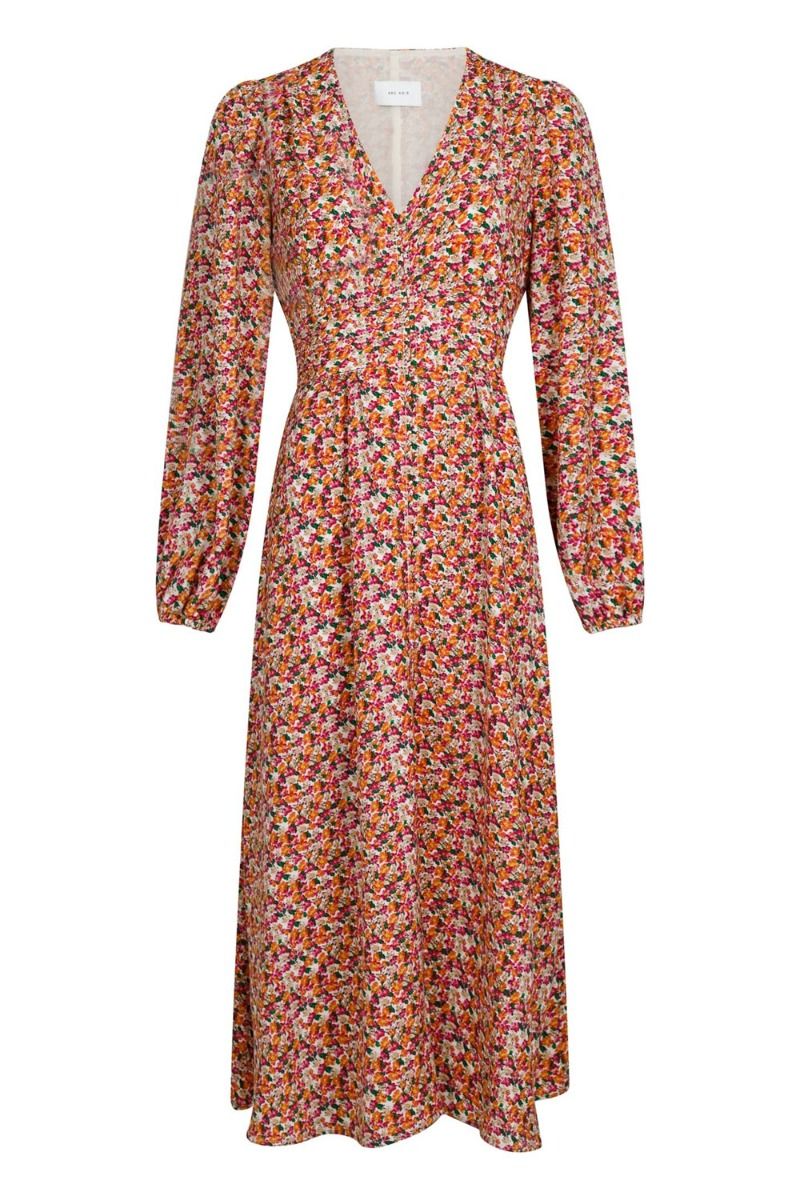 Neo Noir - Kjole - Timma Warm Floral Dress - Pink