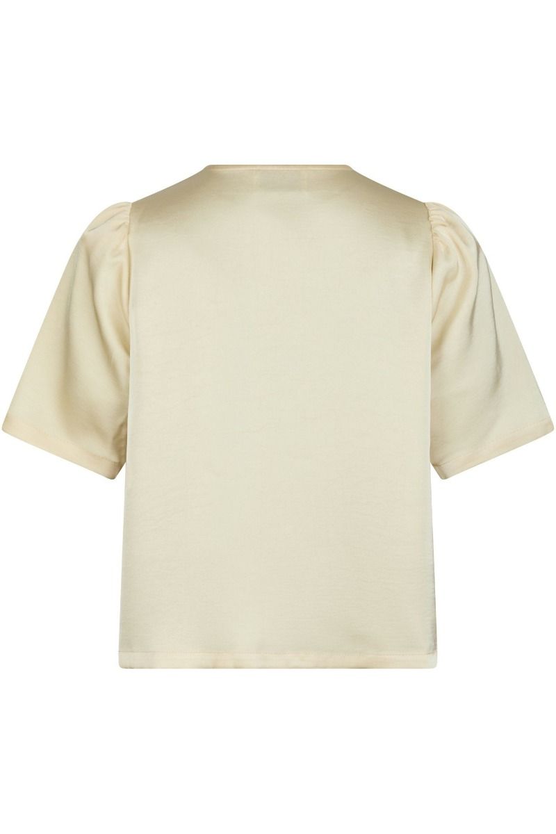 Neo Noir - Bluse - Largo Heavy Sateen Blouse - Light Yellow