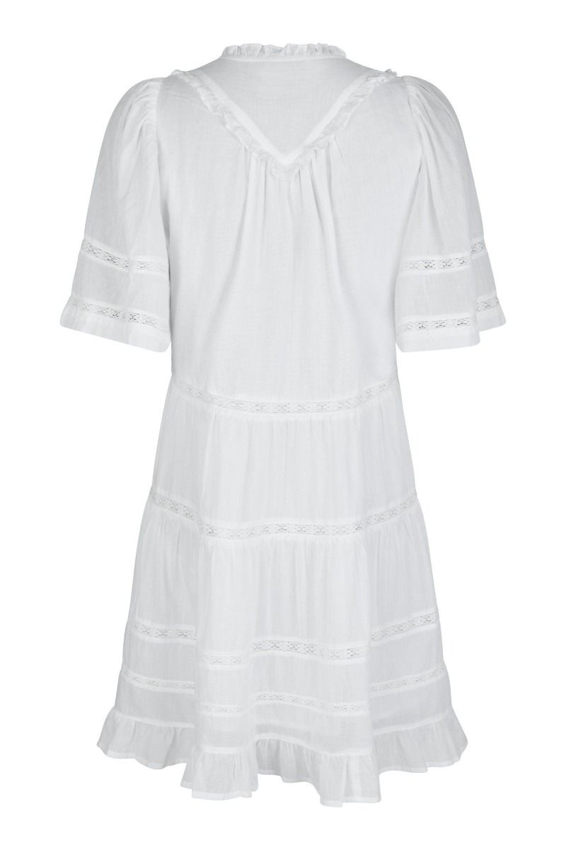 Neo Noir - Kjole - Milene S Voile Dress - White