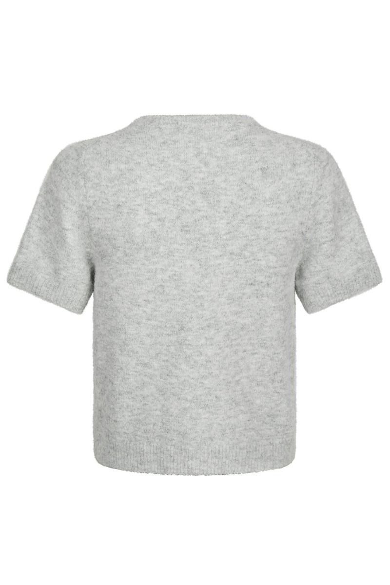 Neo Noir - Cardigan - Mitta Knit Cardigan - Grey Melange