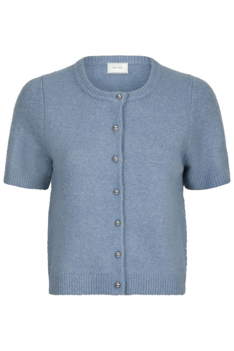 Neo Noir - Cardigan - Mitta Knit Cardigan - Smoke Blue