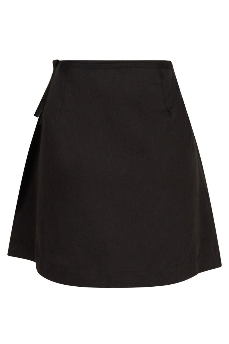 Neo Noir - Nederdel - Kinsa Linen Skirt - Black