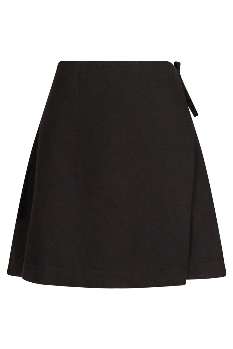 Neo Noir - Nederdel - Kinsa Linen Skirt - Black