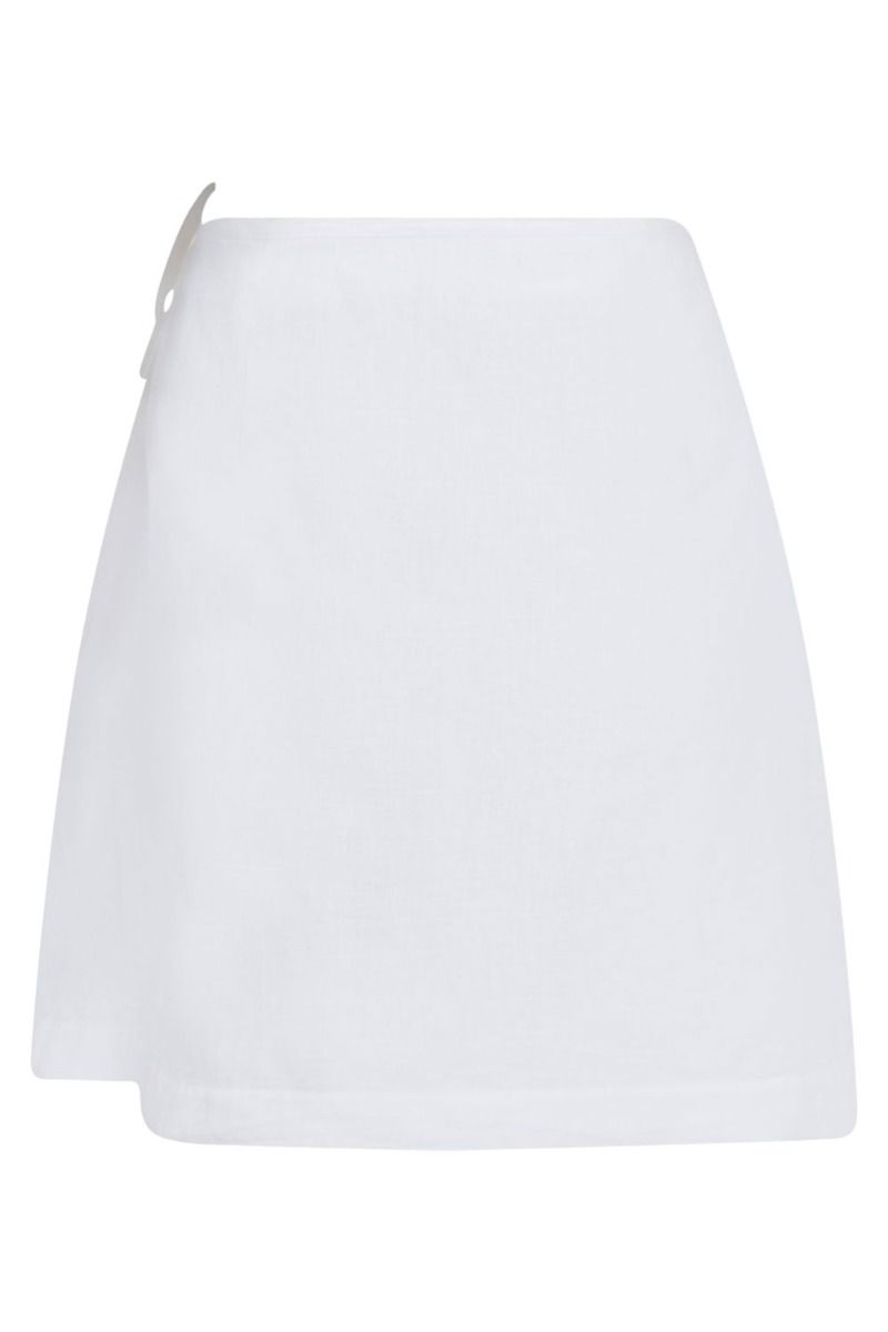 Neo Noir - Nederdel - Kinsa Linen Skirt - White