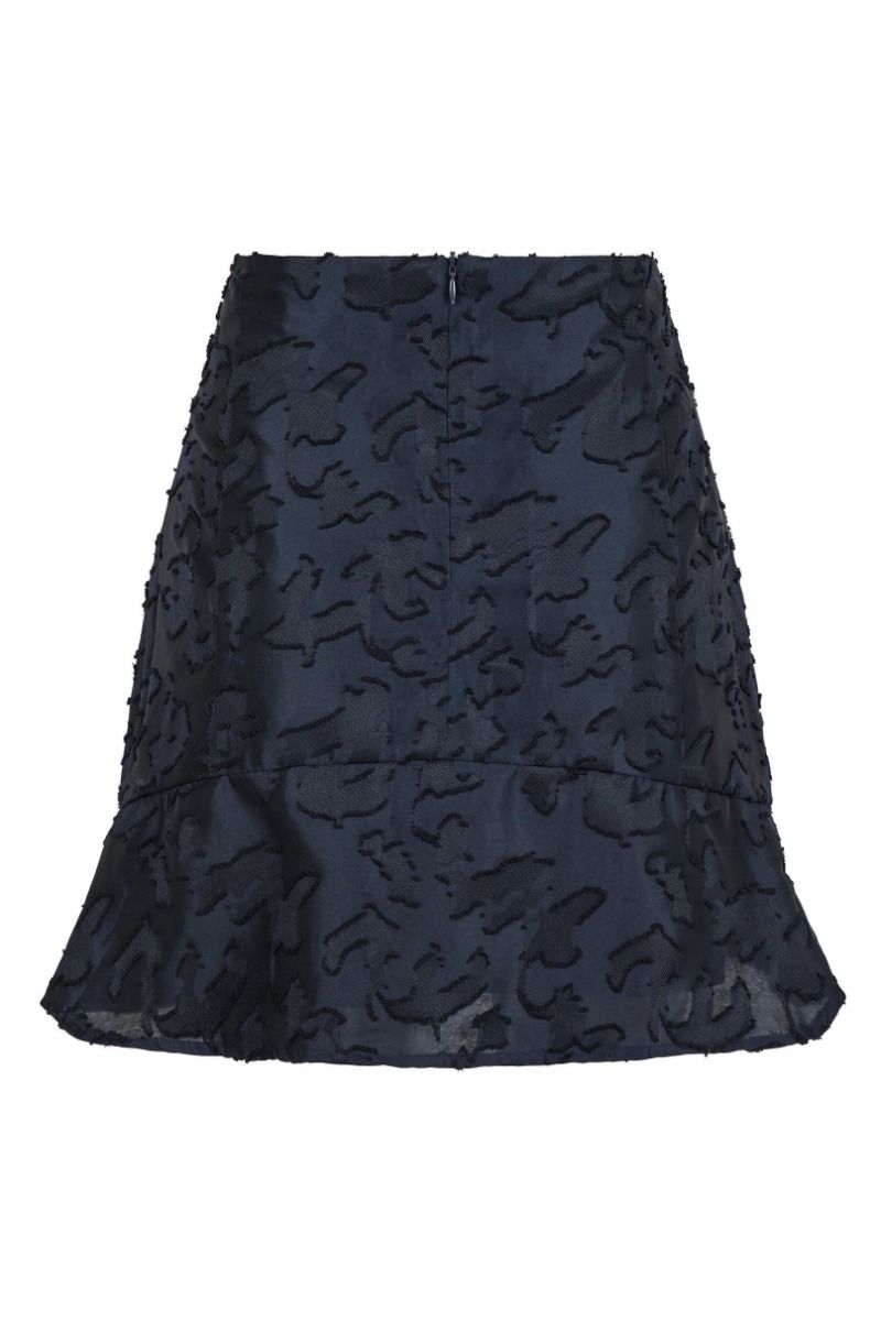 Neo Noir - Nederdel - Loui Artwork Skirt - Navy