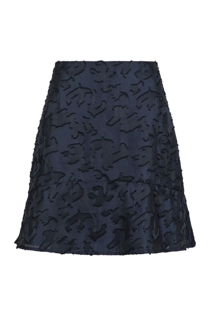 Neo Noir - Nederdel - Loui Artwork Skirt - Navy
