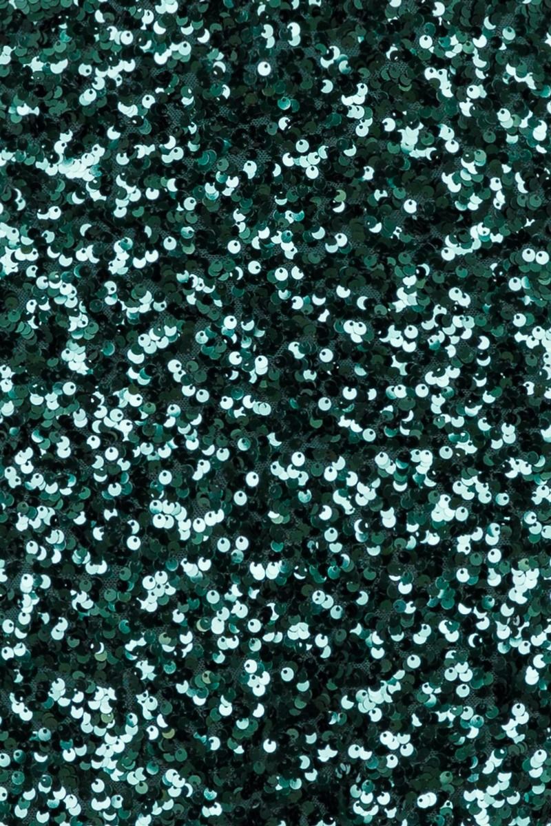 Neo Noir - Nederdel - Lunna Fall Sequins Skirt - Dark Green