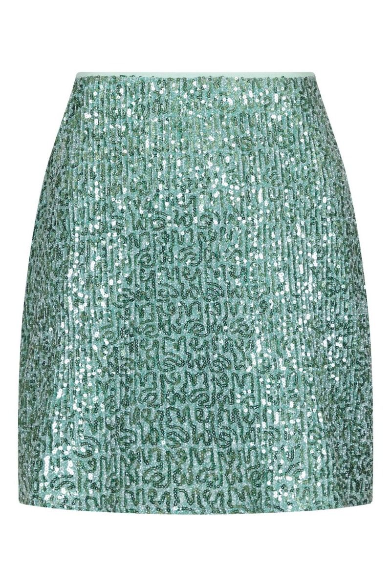 Neo Noir - Nederdel - Miva Glitter Skirt - Mint